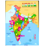 India Map With Knob